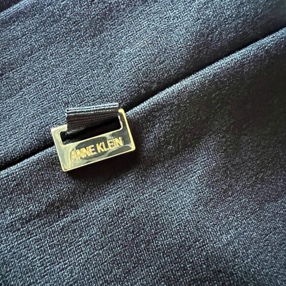 Anne Klein Wide Leg Pull On Black Dress Pants M - Picture 7 of 13